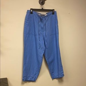 Liz Claiborne Livvy linen crop size 14